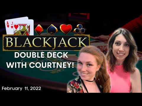 🔴 COURTNEY JOINS ME FOR DOUBLE DECK BLACKJACK and her stacking is 🤪 @ Green Valley Ranch Casino