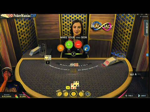 HOLY SMOKES BLACKJACK  INSANNNNNNE 7 7 7 BET!!!     TRIPLE 7s!!!!!