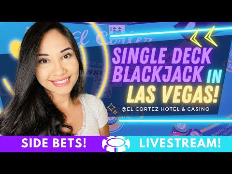💙 LIVE SINGLE DECK BLACKJACK WITH SIDE BETS IN LAS VEGAS! CAN WE HIT SOME PAIRS TONIGHT?!