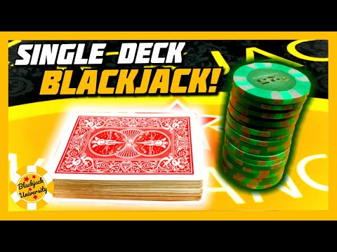 NICE LITTLE RUN ON SINGLE DECK BLACKJACK!